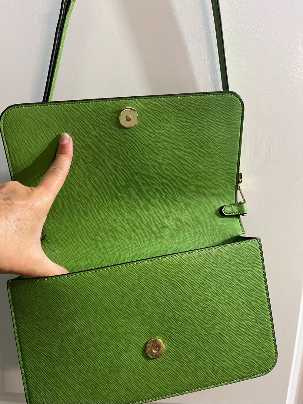 kate spade green crossbody with matching wallet
